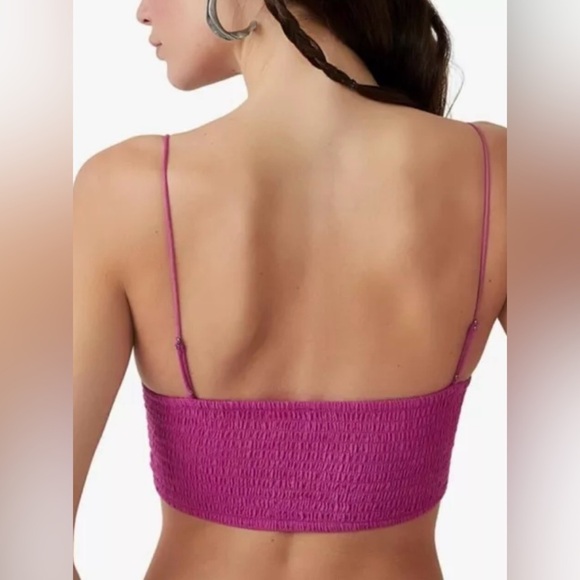 Free People Lyra Bralette- Dahlia Mauve- Size XS- NWT - Picture 3 of 11
